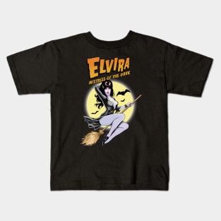 Elvira Halloween Moon Kids T-Shirt